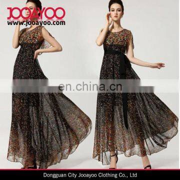 Vintage Women's Maxi Chiffon Cloak Long Ball Evening Ball Gown Party Dress