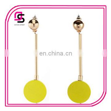 2017 fashion new colorful beads earrings, pendant tassel earrings, fishhook earrings