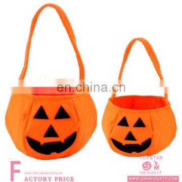 New Design Fashion Pumpkin Halloween Festival Drawstring candy bag