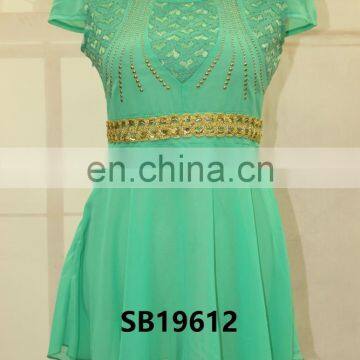 Short Sleevel Woman Chiffon Top and Lady Shirts Design photo-4