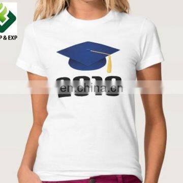 Cheap 100% cotton short Sleeve Graduation T-shirt