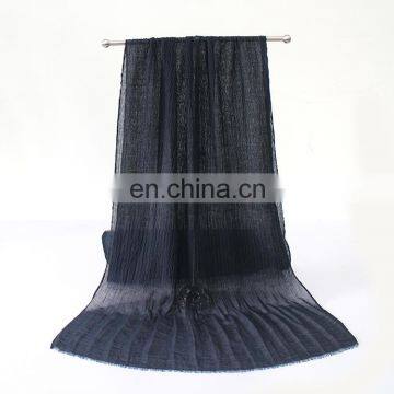 Wholesale crinkled head women scarf pashmina for winter