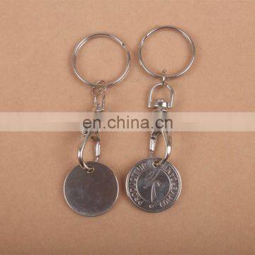 Promotional gifts logo printing custom shaped metal keychain