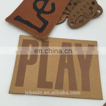 Hand Made Custom Brown Garment Genuine Leather Label, Leather Patch photo-6