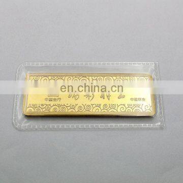 souvenir gold plating silver bar fake colletctive gold bar