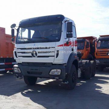 Beiben prime mover truck head 380hp 6x4 10 wheel tractor truck price