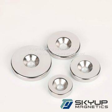 Customer Customized Permanent N52 Ndfeb Neodymium Rare Earth Magnet Neodymium Magnet With Screw Hole photo-2