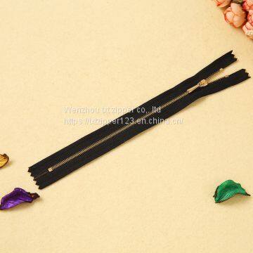 #3 #4 #5 #8 #10 Metal Brass Zipper With Corn Teeth Close End photo-4