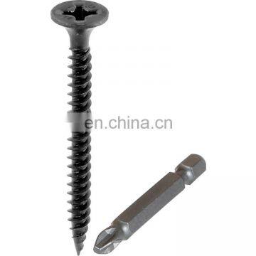 Black  gypsum board self drilling screw drywall screw