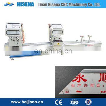 LJZ2A-450X3700 high efficient double head aluminum miter cutting thermal break aluminium machine