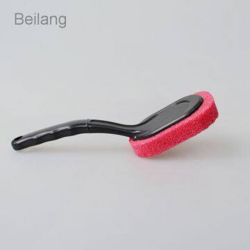 Factory Price Auto Detailing Tools Car Wheel Tire Wash&Cleaning Brush With Rubber Plastic Handle photo-3