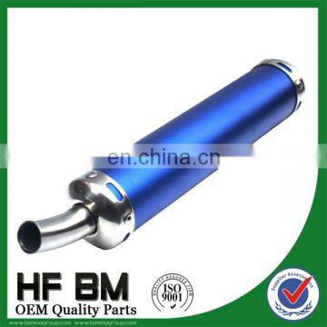 wholesale 100cc,50cc,150cc blue muffler silencer motorcycle, aluminium alloy blue exhaust muffler motorcycle racing