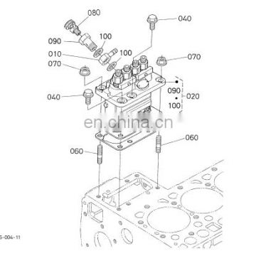 1G896-5220-0 19077-5209-2 19077-5211-3 19077-5212-3 shim injection pump for v2003 engine spare parts