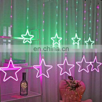 Led String Star Night Decor Neon Light Wall Lights Indoor for Christmas Decoration Wedding Decorative Holiday Lighting photo-4