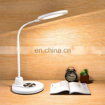 LED Desk Lamp 3 Colors Stepless Dimming Flexible Gooseneck Night Reading Study Table USB Reading Light With 4000mAh Battery photo-3