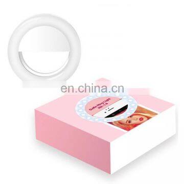 High Brightness Cell Phone Fill Soft Light Circle Lamp Clip On Mobile Photography Color Circular Dimmable Led Selfie Ring Light photo-4
