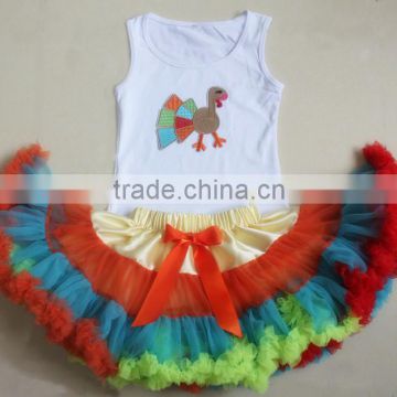 Thanksgiving day tutu children's holiday party dress