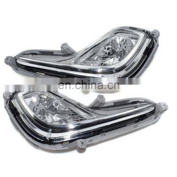 PAIR LEFT&RIGHT CLEAR LENS BUMPER FOG LIGHTS 922011R010 FOR HYUNDAI 12-16 RB 4DR