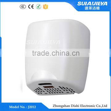 wall mounted stainless steel automatic jet air hand dryer machine for hotel