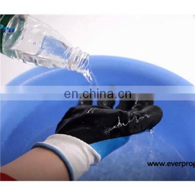 Good Grip In Wet Oil Resistant And Water Resistant Nylon/ Polyester With Fully Sandy Nitrile Coated Gloves photo-4