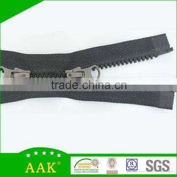 3# Delrin Open End Double Puller Metal Garment Accessories Mens Shirts Zippers photo-6