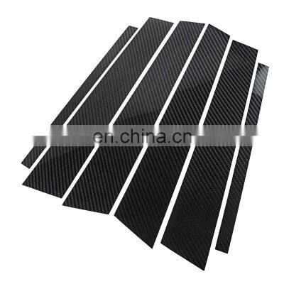 Carbon Fiber Car Window B-Pillars Cover Molding Trim Car Styling Stickers For BMW 3 5 Series F07 F20 2012-2017