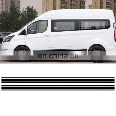 2pcs Car-styling Side Stripes Sticker RV Motorhome Side Stripes DIY Decals For VW Transporter T4 T5 T6 Camper Van