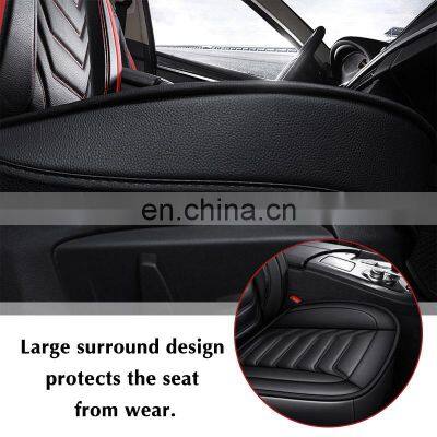 Front Car Seat Cover Cushion Protector Luxury PU Leather Non-Slip Mat Waterproof For Lada VESTA For Ford Focus For BMW/HYUNDAI photo-3