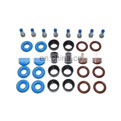 For Fuel Injector Rebuild Kit O-rings Filters Pintle V8 For Chevy GMC 4.8 5.3L