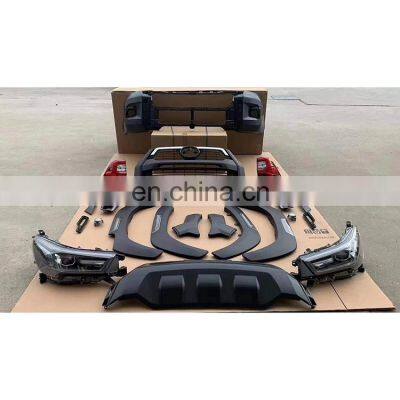 Car Front Rear Bumper Grille Body Kit For Toyota Hilux REVO 2018 Upgrade ROCCO 2021