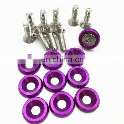 Racing Car aluminum fender flare bolts