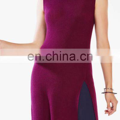 100% Cashmere High Neck Tight Cashmere Sweater Girls Crown Dress photo-2