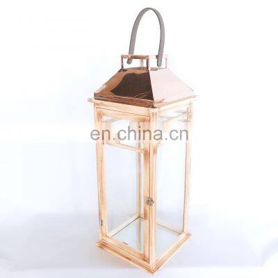 New classic simple  design high quality cheap lantern in candle holder for home deco  Large lantern