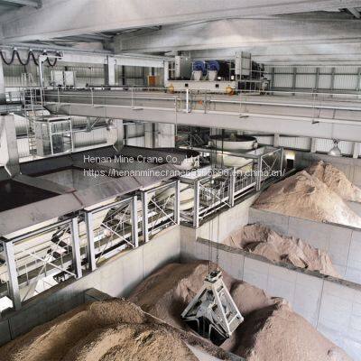 Span 31.5m IP54 5T A5~A7 QZ Double Girder Overhead Crane With Grab photo-5