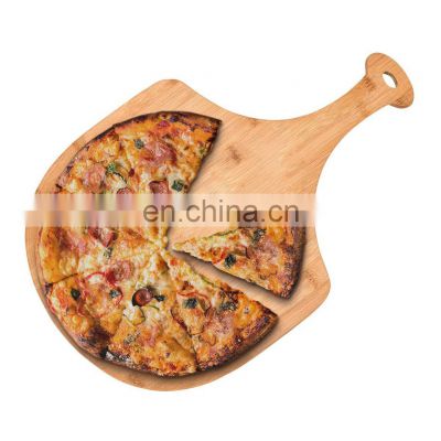 Wooden Pizza Peel Paddle - Premium, Organic Bamboo Pizza Spatula Paddle & Cutting Board bamboo pizza peel with Handle