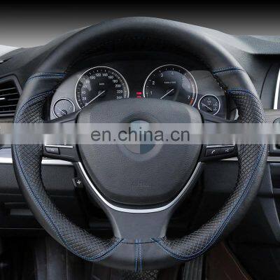 Hot New Product Leather Braided Steering Wheel Cover, Soft Non-slip Universal Steering Wheel Cover photo-2