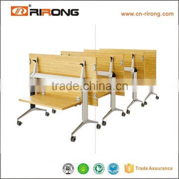 Square Steel Wood Veneer Open Office Workstation for 4 People photo-3