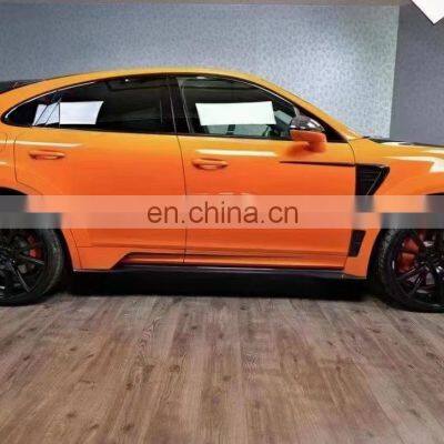 Runde Dry Carbon Fiber For Porsche Cayenne Coupe Upgrade Mansory Style Body Kit Front Lip Rear Lip Side Skirts Top Spoiler photo-4