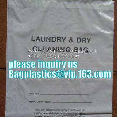 DRY CLEANING GARMENT BAG COVER, SANITARY LAUNDRY BAG, HOTEL, LAUNDRY STORE, CLEANING SUPPLIES,HANGER