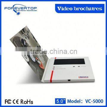 New Arrived 5 Inch Invitation Video Brochure Card photo-3