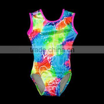 Newest ,colourful Printed Lycra leotard, gymnastic leotard