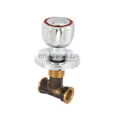 LIRLEE Traditional Bathroom Toilet Wall Embedded Water Control Stainless Steel Stop Valve