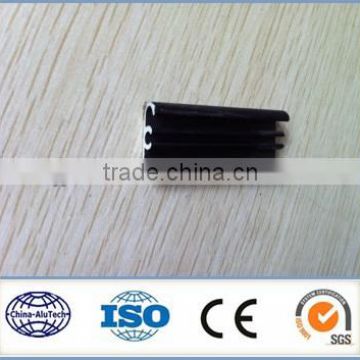 6000 series black powder coated aluminium profile