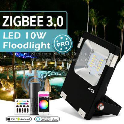 Zigbee Популярные монтируемые поверхность светодиодные фонари RGB CCT мощностью 10 Вт для наружного использования