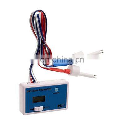 Dual inline ro water purifier tds monitoring tds conductivity monitor for RO water treatment system with 2 probes