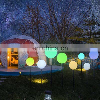 IP65 waterproof plastic led garden ball light led orbs garden lights led solar ball led LED solar chandelier ball globe light la