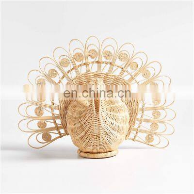 Unique Hot Ideal Woven Rattan Decorative Turkey Table Decor WIcker Wall decoration Wholesale Vietnam Supplier