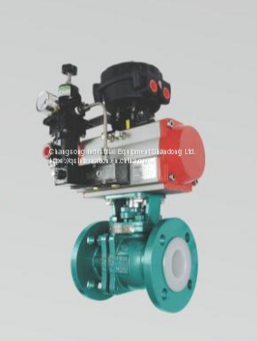 Pneumatic Fluorine Lined Ball valve