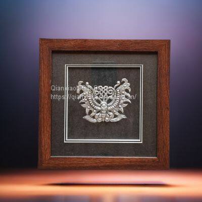 Guizhou Silver Decorative Framed Ethnic Crafts Customized Gift with Hand Gift Small Gift Enterprise Gifts