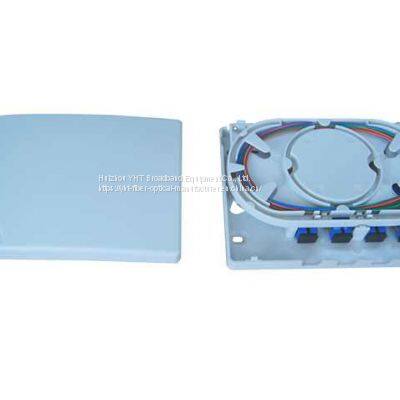 FTTH Network MINI Type 4 Core Rosettes Terminal Box Fiber Optic Faceplate OTB 4 Cores photo-4